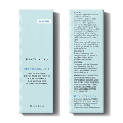 SkinCeuticals Resveratrol B E Antioxidant Night Treatment 30ml